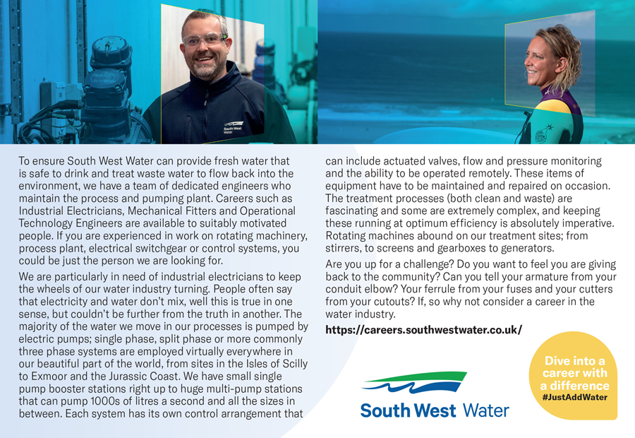 South West Water 2024 Ad