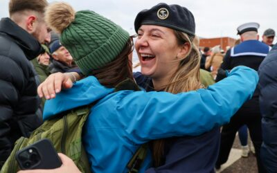 Royal Navy destroyer returns home for Christmas after Eastern Mediterranean mission