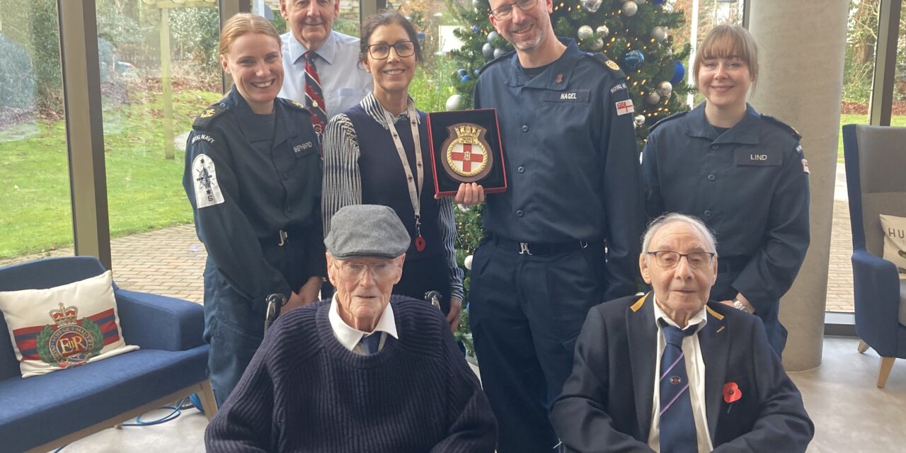 HMS PRINCE OF WALES CREW MAKE ‘INSPIRING’ VISIT TO BROUGHTON HOUSE VETERANS