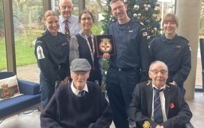 HMS PRINCE OF WALES CREW MAKE ‘INSPIRING’ VISIT TO BROUGHTON HOUSE VETERANS