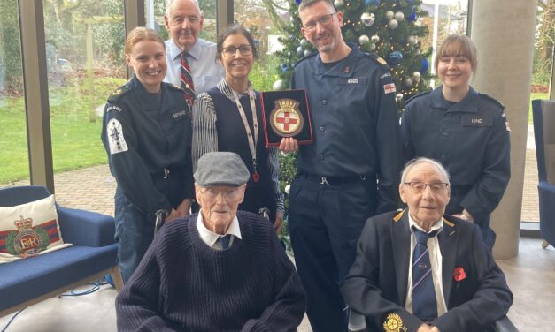 HMS PRINCE OF WALES CREW MAKE ‘INSPIRING’ VISIT TO BROUGHTON HOUSE VETERANS