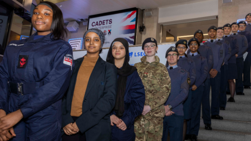 Enterprising Cadets Celebrated at London Stock Exchange Graduation