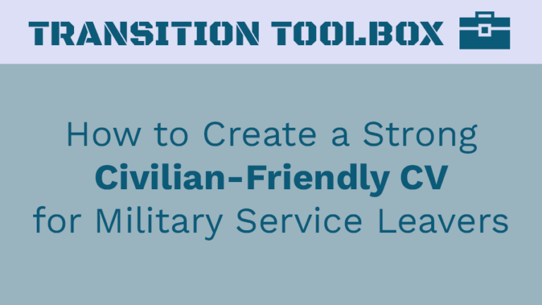 How to Create a Civilian Friendly CV