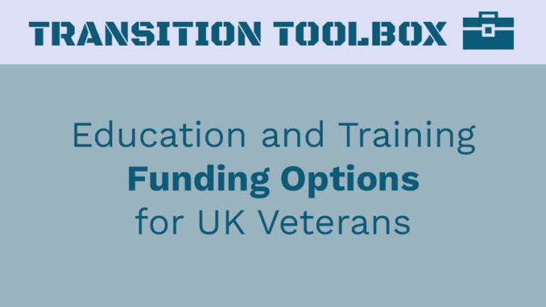 Education and Training Funding Options for UK Veterans