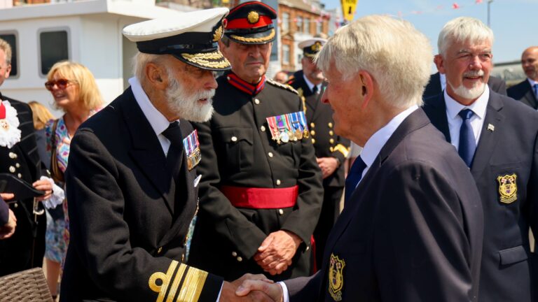 Royal Navy guards the legendary Little Ships of Dunkirk for 85th anniversary voyage