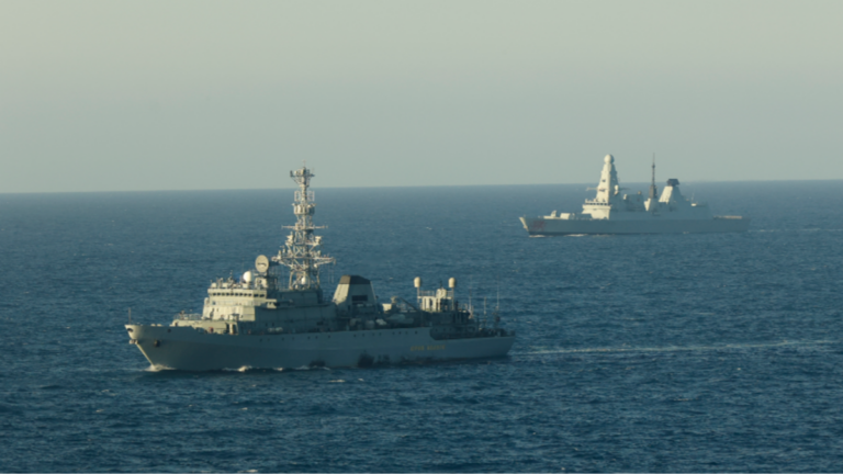 Royal Navy monitors Russian activity in UK waters